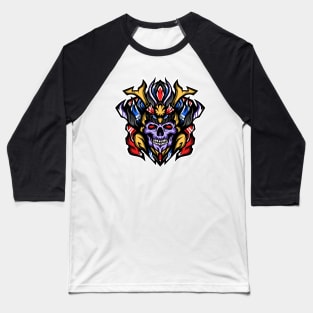 Prince of samurai skulls vector Baseball T-Shirt